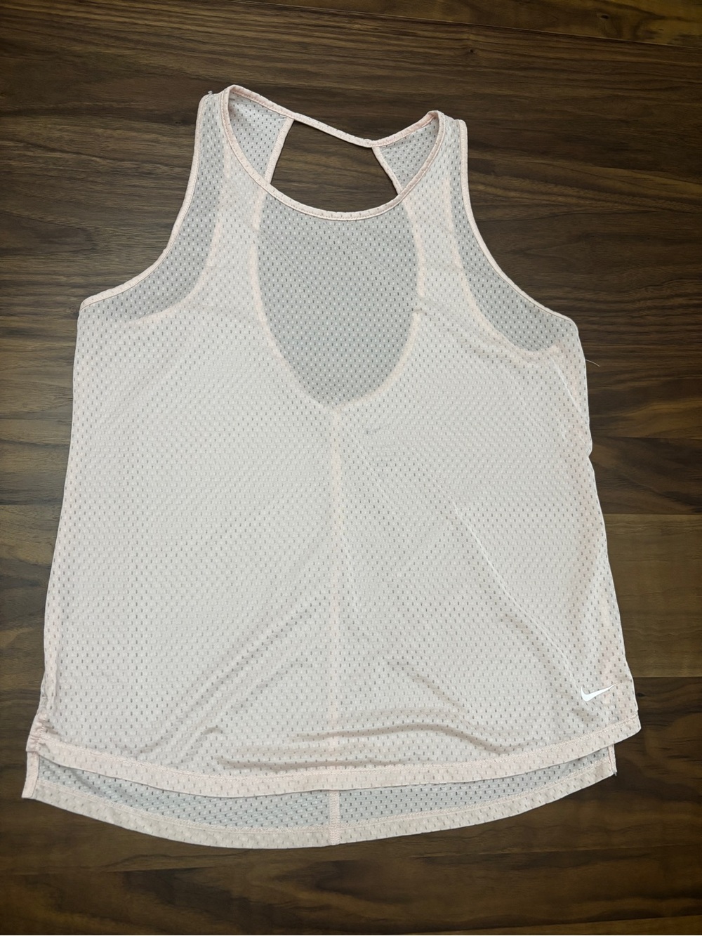 Nike Pale Pink Mesh Racerback Tank